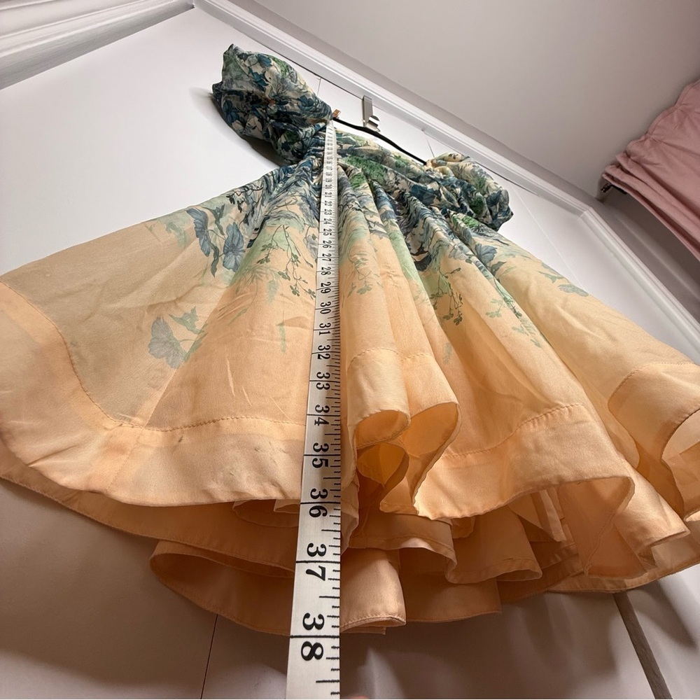 Anthropologie Let Me Be Flo Ruched Mini Dress Floral Pink - XS - Picture 12 of 15